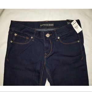 Express Skinny Jeans, Brand New, Dark Blue, Size 4